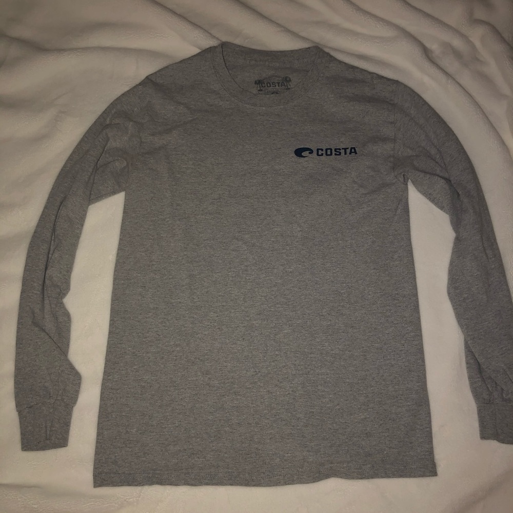 Costa Del Mar long sleeve American flag Blue